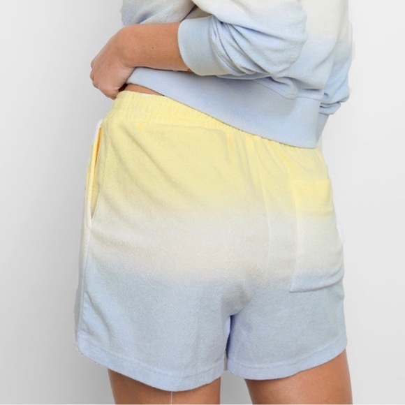 RAILS BLUE DIP DYE TERRY SHORTS - Picture 6 of 9